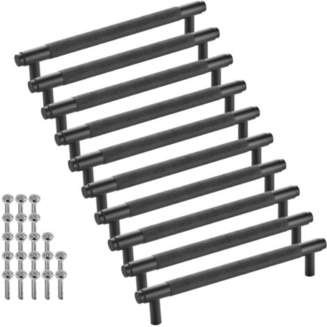 SOTECH Möbelgriff Bügelgriff Blackline VIII schwarz matt  Schubladengriff Schrankgriff inkl. Schrauben - Bohrlochabstand (BA) 160 mm, 10 Stück
