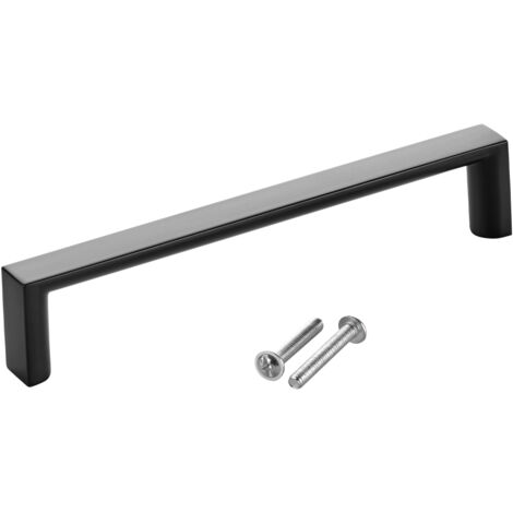 SOTECH Möbelgriff Bügelgriff Blackline XI schwarz matt  Schubladengriff Schrankgriff inkl. Schrauben - Bohrlochabstand (BA) 128 mm, 1 Stück