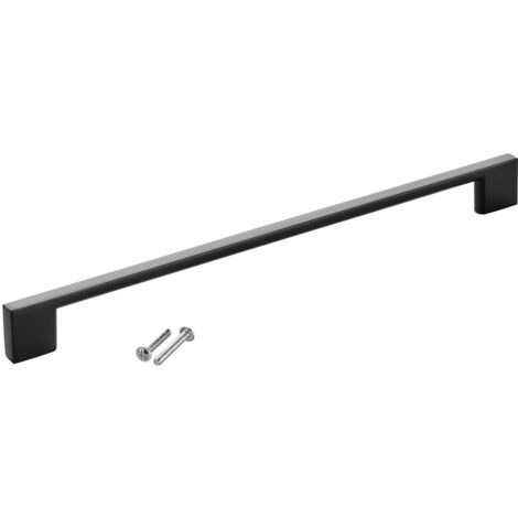 SOTECH Möbelgriff Bügelgriff Blackline XII schwarz matt Schubladengriff Schrankgriff inkl. Schrauben - Bohrlochabstand (BA) 256 mm, 1 Stück