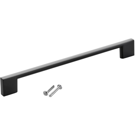 SOTECH Möbelgriff Bügelgriff Blackline XII schwarz matt Schubladengriff Schrankgriff inkl. Schrauben - Bohrlochabstand (BA) 192 mm, 1 Stück