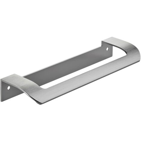 SOTECH Möbelgriff LYS BA 160 mm Griff für Schränke, Schubladen und Falttüren, Edelstahloptik, 1 Stück