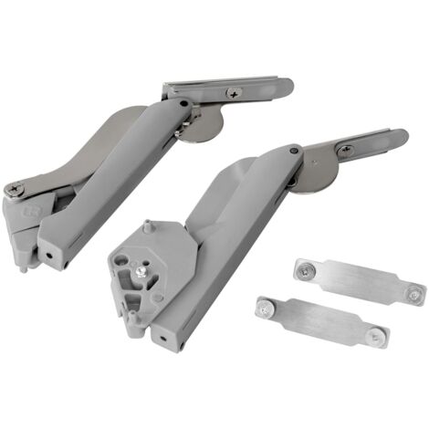 FREEspace Klappenbeschlag Typ E silbergrau, für 3,2 - 13,4 kg Klappengewicht / Kesseböhmer (1/5)