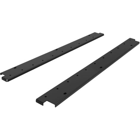 Kesseböhmer YouK Regalsystem 221cm - Schwarz Matt Mit 6 Ablageaufnahmen