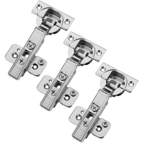 Blum Topfband 110° mit Schließautomatik inkl. Montageplatte mit Exzenterverstellung 173H7100, Eckanschlag 71B3550, 3er Set