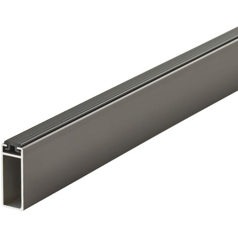 SOTECH Designer Schrankrohr NANO Alu Kleiderstange & optionales Zubehör - Schrankrohr Länge 1000 mm, 32,4x12,2 mm, Titanoptik