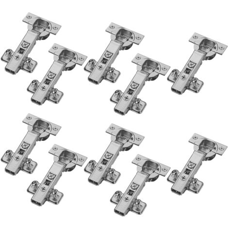Blum Topfband Schrankscharnier 110° 71B3580 Eckanschlag SoftClose 3D-Verstellung, inkl. Montageplatte 174E6100 - 10er Set