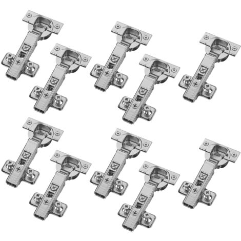 Blum Topfband Schrankscharnier 110° 71B3580 Eckanschlag SoftClose 3D-Verstellung, inkl. Montageplatte 173L8100 - 10er Set