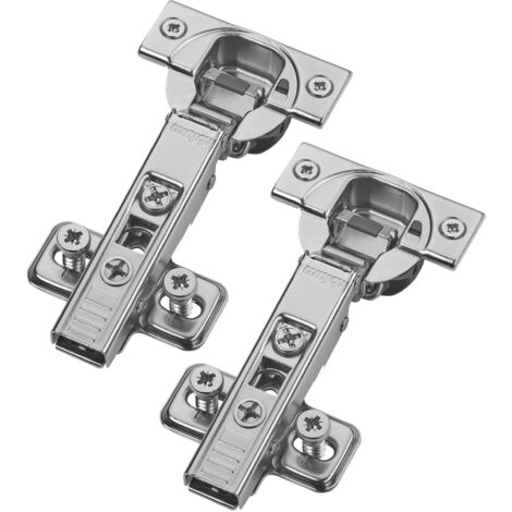 Blum Topfband Schrankscharnier 110° 71B3580 Eckanschlag SoftClose 3D-Verstellung, inkl. Montageplatte 173L8100 - 2er Set