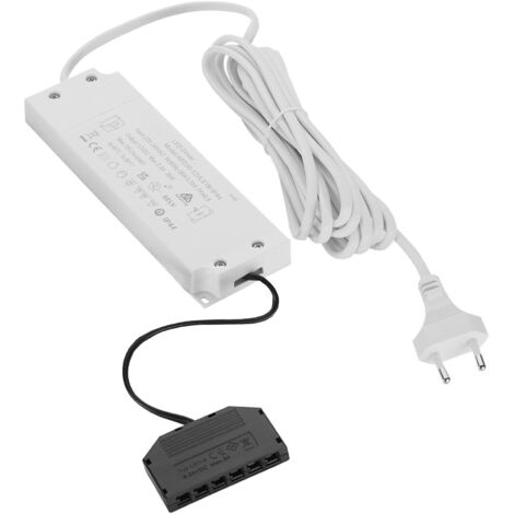 LED Transformator 12 VDC Netzgerät mit 6-fach Verteiler (mini AMP-Anschluss), 30 W