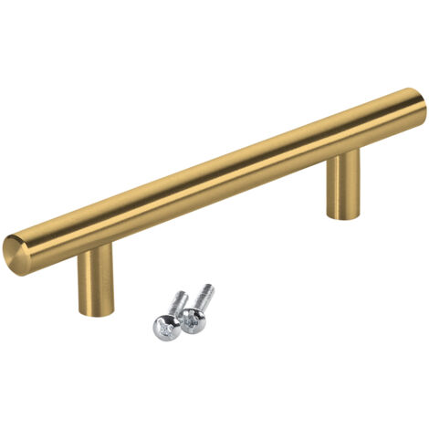 SOTECH Stangengriff/ Relinggriff G17 - Edelstahl goldfarbig galvanisiert, BA 96 mm, 10 Stück