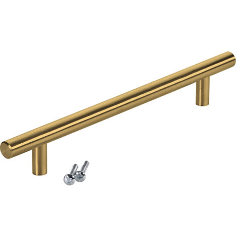 SOTECH Stangengriff/ Relinggriff G17 - Edelstahl goldfarbig galvanisiert, BA 160 mm, 1 Stück