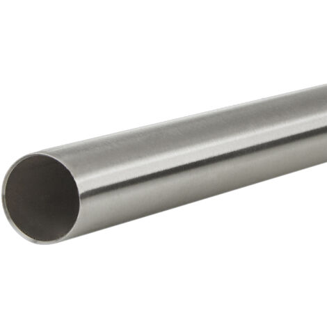 SOTECH Kleiderstange Garderobenstange Schrankstange Edelstahl rund Ø 25 mm - Länge: 600 mm