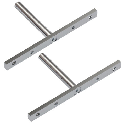 Italiana Ferramenta Wandregalhalter Triade Slim, 2 Stück Befestigungsplatte für Regalbodenträger für Triade Slim