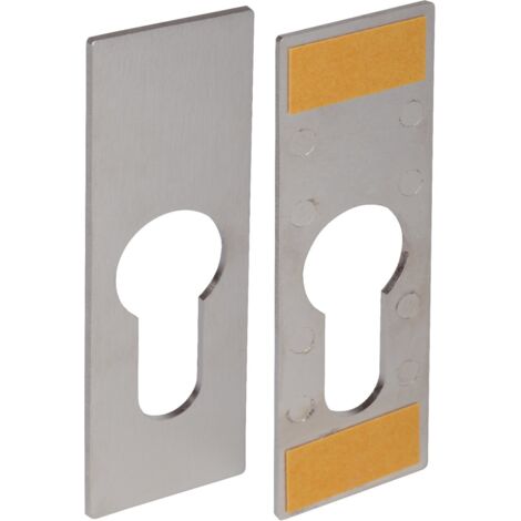 SOTECH Schlossrosette Möbelschloss-Rosette für PZ-Schloss - rechteckig 76 x 25 mm, zum Kleben