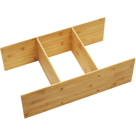 ORGA-BOX Schubladeneinsatz Auszugseinsatz Ordnungssystem für Apothekerschränke Multifunktionseinsatz 473 x 273 x 145 mm, Bambus geölt von SOTECH