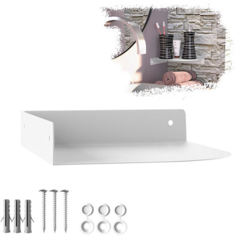 SOTECH Design Wandeckregal HOVER Höhe 3 cm inkl. Befestigungsset für Wandmontage, Länge 20 cm, Tiefe 15 cm, weiß, 1 Stück (1/5)