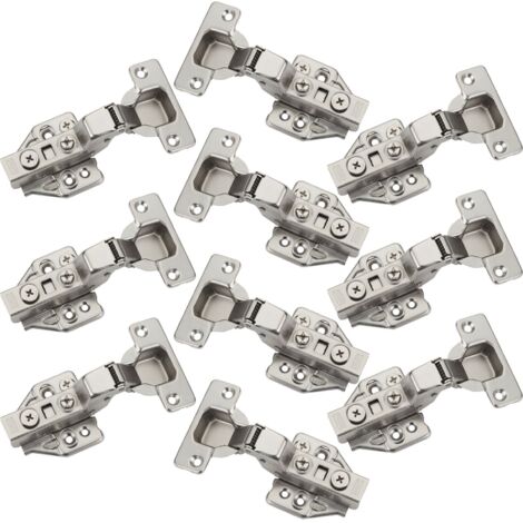 SOTECH Topfband T48 105° mit Dämpfer (Soft-Close) inkl. Montageplatten mit Exzenterverstellung, Innenanschlag, 10 Stück