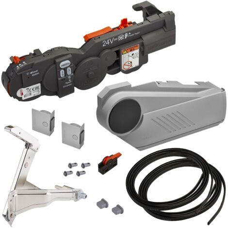 Blum SERVO-DRIVE 21SA001 Komplett-Set hellgrau für AVENTOS HS (Hochschwenkklappe)