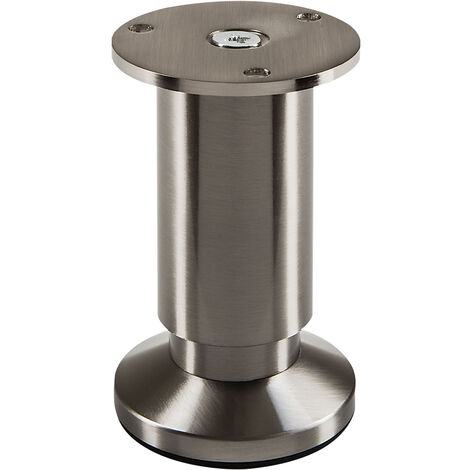 Möbelfuß ALPHA Edelstahloptik Höhe 100 mm