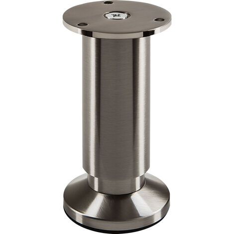 Möbelfuß ALPHA Edelstahloptik Höhe 120 mm