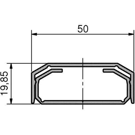 ALUNOVO Mini Aluminium Kabelkanal 30mm - Silber Matt Für Lautsprecherkabel