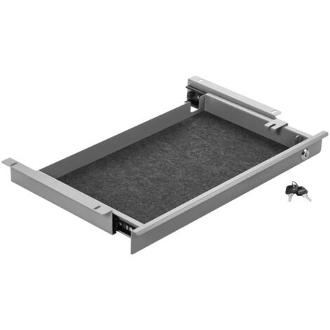 CAVO Schreibtisch Unterbauschublade abschließbar Breite: 500 mm grau