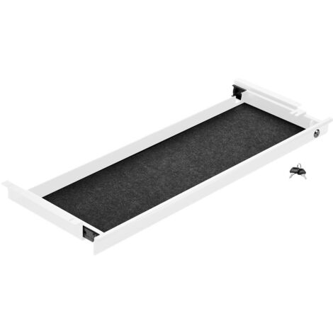 CAVO Schreibtisch Unterbauschublade abschließbar Breite: 850 mm weiß