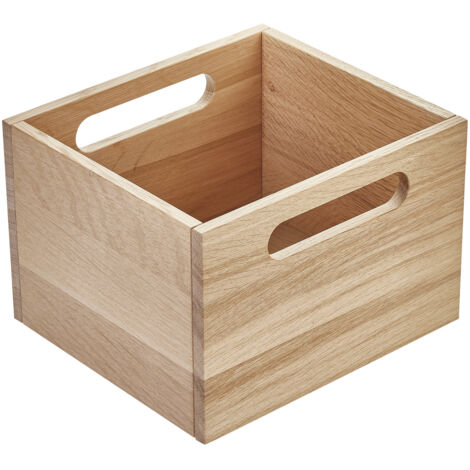 ORGA-BOX Schubladeneinsatz Auszugseinsatz Ordnungssystem für Apothekerschränke Organisations-Container 200 x 225 x 150 mm, Eiche lackiert von SOTECH