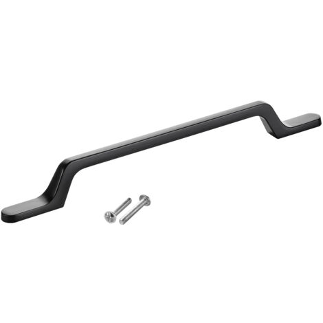SOTECH Möbelgriff Bügelgriff Blackline IV schwarz matt  Schubladengriff Schrankgriff inkl. Schrauben - Bohrlochabstand (BA) 160 mm, 1 Stück
