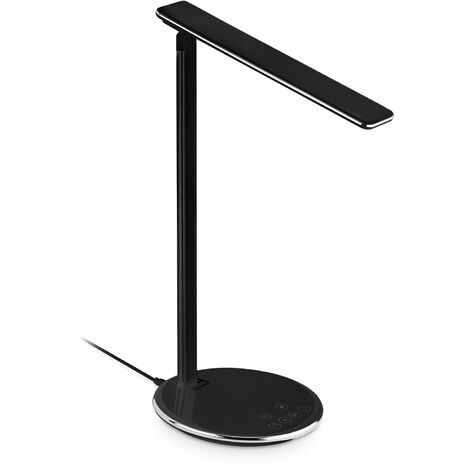 USB LED Tischlampe Tisch-Leuchte Schreibtisch-Lampe Dimmbar Leselampe Nachttisch 