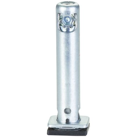 SOTECH Sockel-Höhenversteller (Höhe 52 mm Durchmesser Ø 12 mm Bohrtiefe 62mm Tragkraft 300 kg) verstellbar +25 mm mit Bodengleiter zum Einbohren in Wangen und Schrankseiten