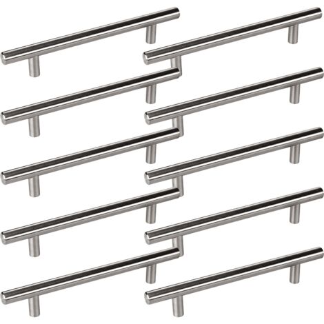 Stangengriff/ Relinggriff G10 BA 128 mm Edelstahl gebürstet, 10 Stück