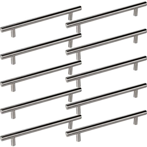 Stangengriff/ Relinggriff G10 BA 160 mm Edelstahl gebürstet, 10 Stück