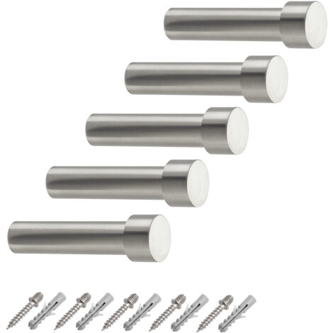 5er Pack - Garderobenhaken TUULA Ø 14 / 19,5 mm Länge 70 mm Edelstahl