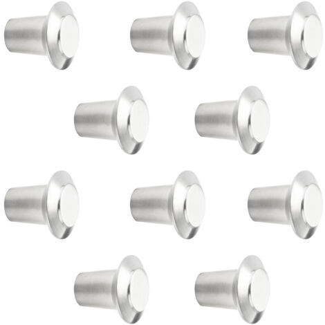 10er Pack - Möbelknopf EK04 Ø 30 mm Edelstahl gebürstet Möbelknauf von SOTECH