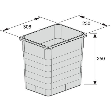 Ninka Eins2vier Coperchio Per Secchio Rifiuti 4,2/5,5/8L Grigio Scuro - 3