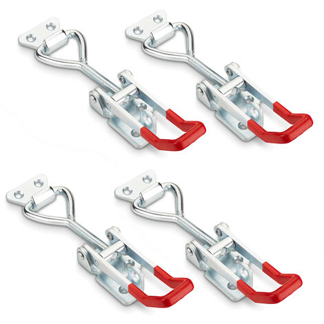 4er Set SOTECH Spannverschluss M8 (Haltekraft 600 Kg, abschließbar) Stahl verzinkt verstellbare Schnalle