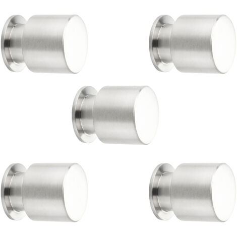 5er Pack - Möbelknopf EK05 Ø 30 mm Edelstahl gebürstet Möbelknauf von SOTECH