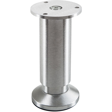 4er Pack - Möbelfuß ALPHA Alu gebürstet Höhe 120 mm