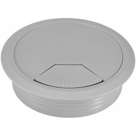 2er Pack - Kabeldurchlass Kunststoff Ø 80 mm grau