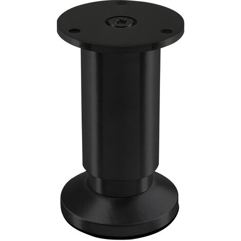 Möbelfuß ALPHA schwarz eloxiert Höhe 100 mm