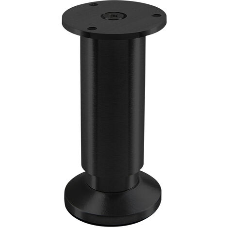 Möbelfuß ALPHA schwarz eloxiert Höhe 120 mm