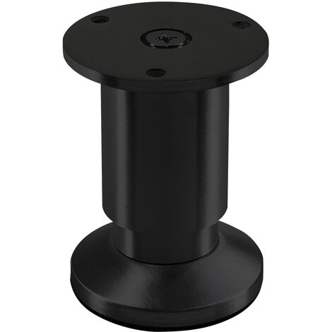 Möbelfuß ALPHA schwarz eloxiert Höhe 80 mm