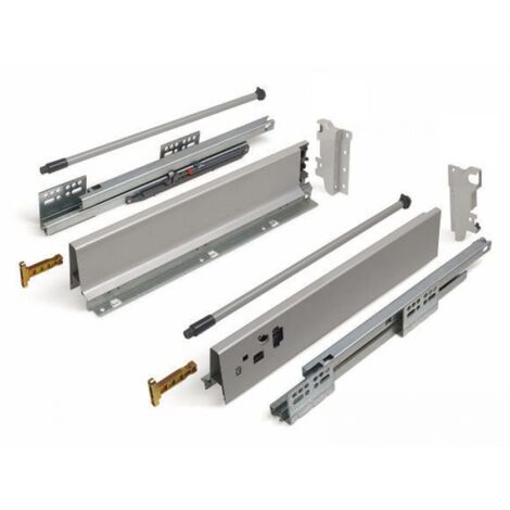 Schubladensystem Modern Box Zargenhöhe 135 mm Nennlänge 400 mm Soft-Close