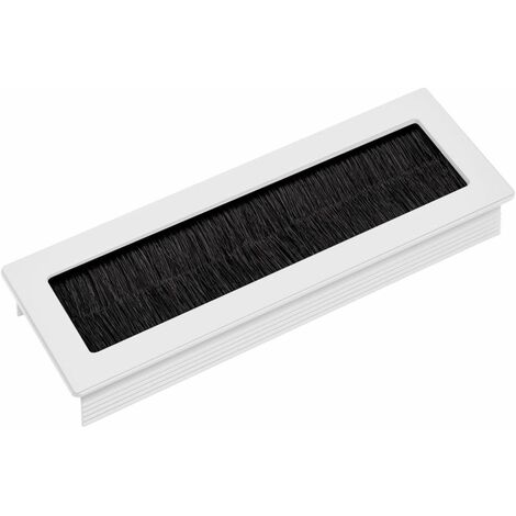2 x SOTECH Kabeldurchlass TONDO weiß eloxiert Länge 150 mm