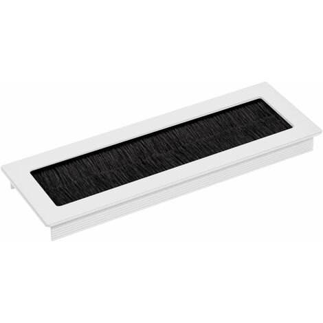 2 x SOTECH Kabeldurchlass TONDO weiß eloxiert Länge 200 mm