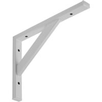 SO-TECH Schwerlastkonsole Schwerlastwinkel Regalwinkel Wandkonsole Stahl, Tragkraft 75 kg / Paar, 295 x 215 mm weiß - 1 Stück
