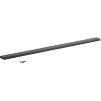 SOTECH Möbelgriff Griffleiste LineaGrip Schwarz 490 x 27 x 9 mm Bohrlochabstand 384 mm , 5 Stück