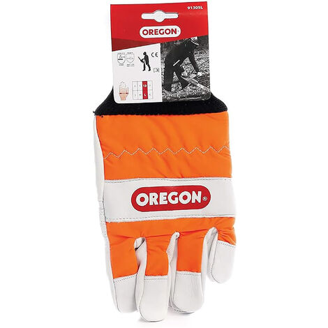 Oregon Schnittschutzhandschuhe / Schutzhandschuhe orange Gr. Gr. 8