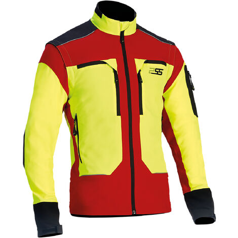 PSS Funktionsjacke X-treme Vario Rot/Gelb Größe M